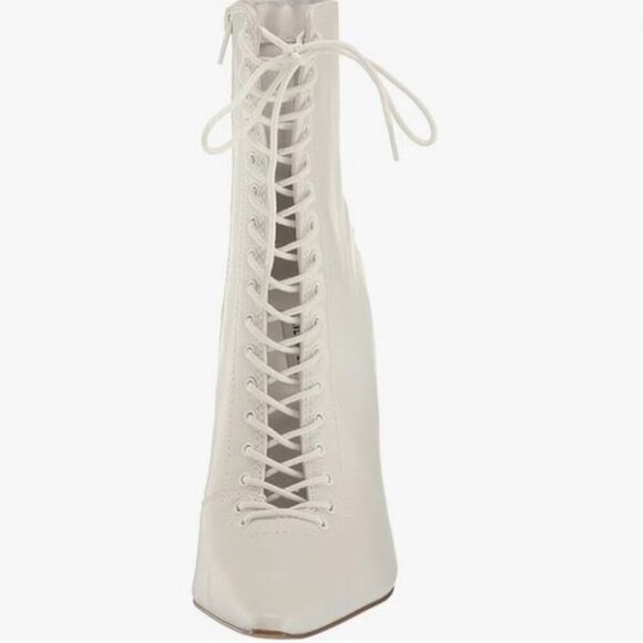 STEVE MADDEN Allnight Lace-Up Stiletto Dress Booties NWT - Picture 2 of 4